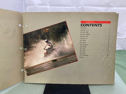 Honda ATV Redbook 1986 With Spec Sheets Genuine