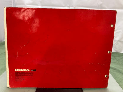 Honda ATV Redbook 1986 With Spec Sheets Genuine