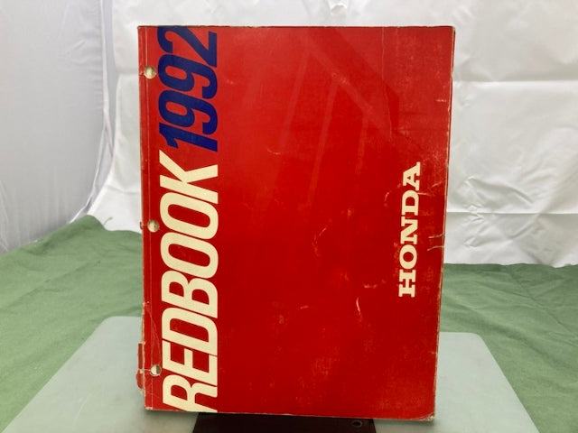 Honda Redbook 1992 With Spec Sheets Genuine