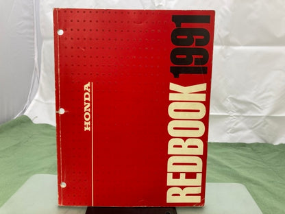 Honda Redbook 1991 With Spec Sheets Genuine