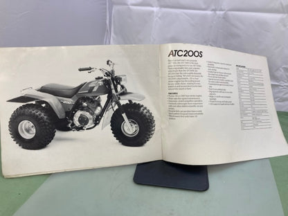Honda ATC FL Redbook 1984 With Spec Sheets Genuine