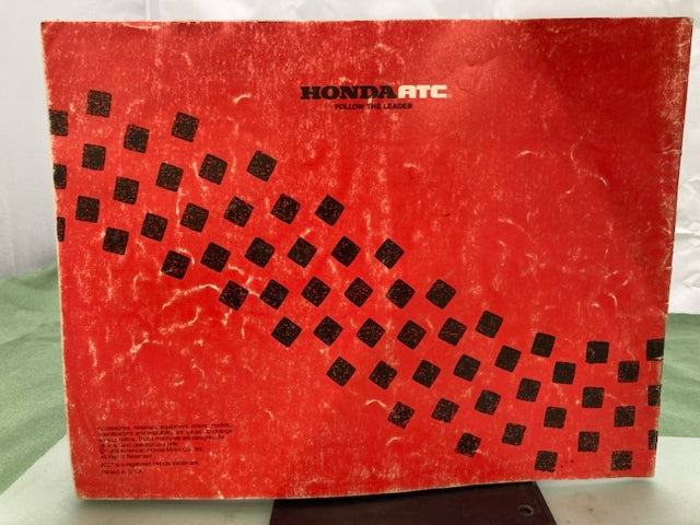 Honda ATC FL Redbook 1984 With Spec Sheets Genuine