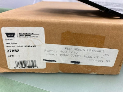 Warn 37852 Plow Mounting Kit for Honda 450S 450ES New Genuine