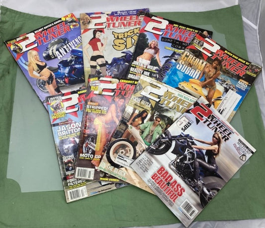 2 Wheel Tuner Magazine Lot of 8 Magazines 2006-2009 Genuine
