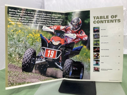 Honda Off-Road Accessories Catalog 2009 Genuine