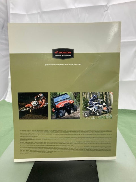 Honda Off-Road Accessories Catalog 2009 Genuine