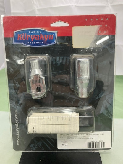 Kuryakyn 8802 Peg Adapters for Honda & Yamaha Sport Bike New Genuine