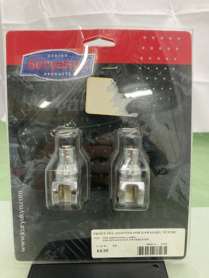 Kuryakyn 8830 Front Peg Adapters for Kawasaki & Suzuki New Genuine