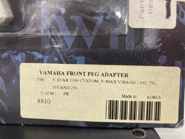 Kuryakyn 8810 Yamaha Front Peg Adapters New Genuine