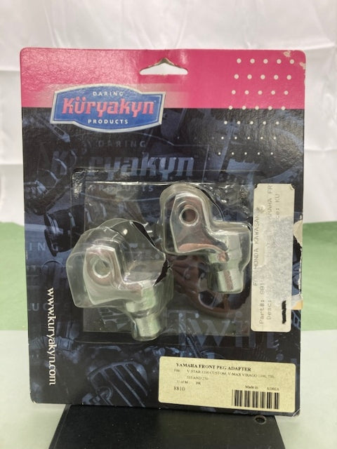 Kuryakyn 8810 Yamaha Front Peg Adapters New Genuine