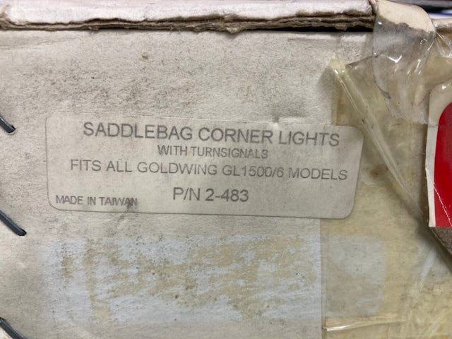 Show Chrome 2-483 Saddlebag Corner Lights for Honda Goldwing New Genuine