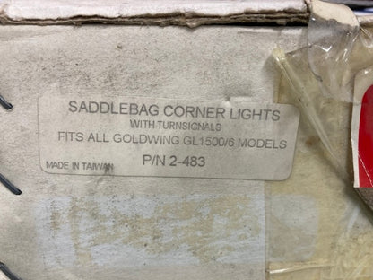 Show Chrome 2-483 Saddlebag Corner Lights for Honda Goldwing New Genuine