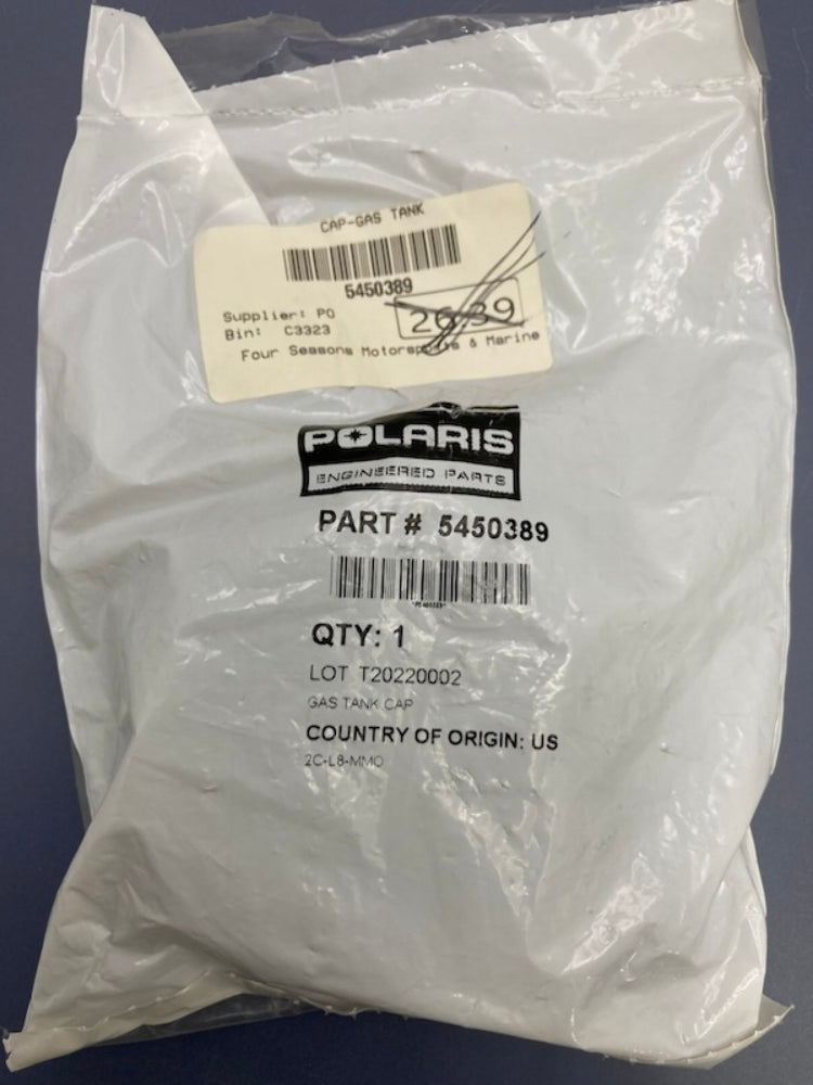 Polaris 5450389 Gas Tank Cap New Genuine