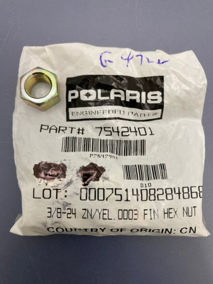 Qty 6 Polaris 7542401 Hex Nut New Genuine