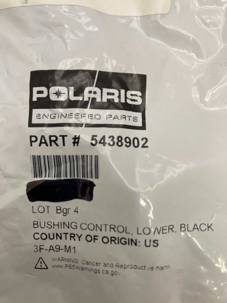 Qty 2 Polaris 5438902 Lower Bushing Control New Genuine