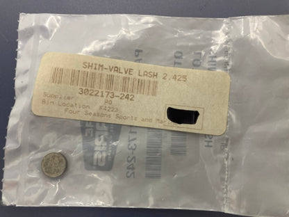 Polaris 3022173-242 Valve Shim Lash 2.425 New Genuine