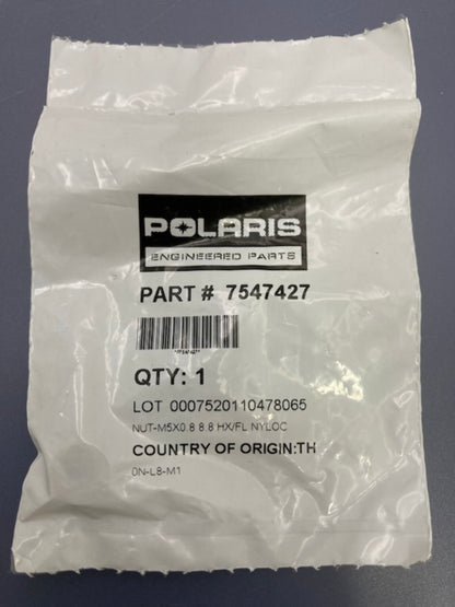 Polaris 7547427 Nylock Hex Flange Nut M5 x 0.8  New Genuine