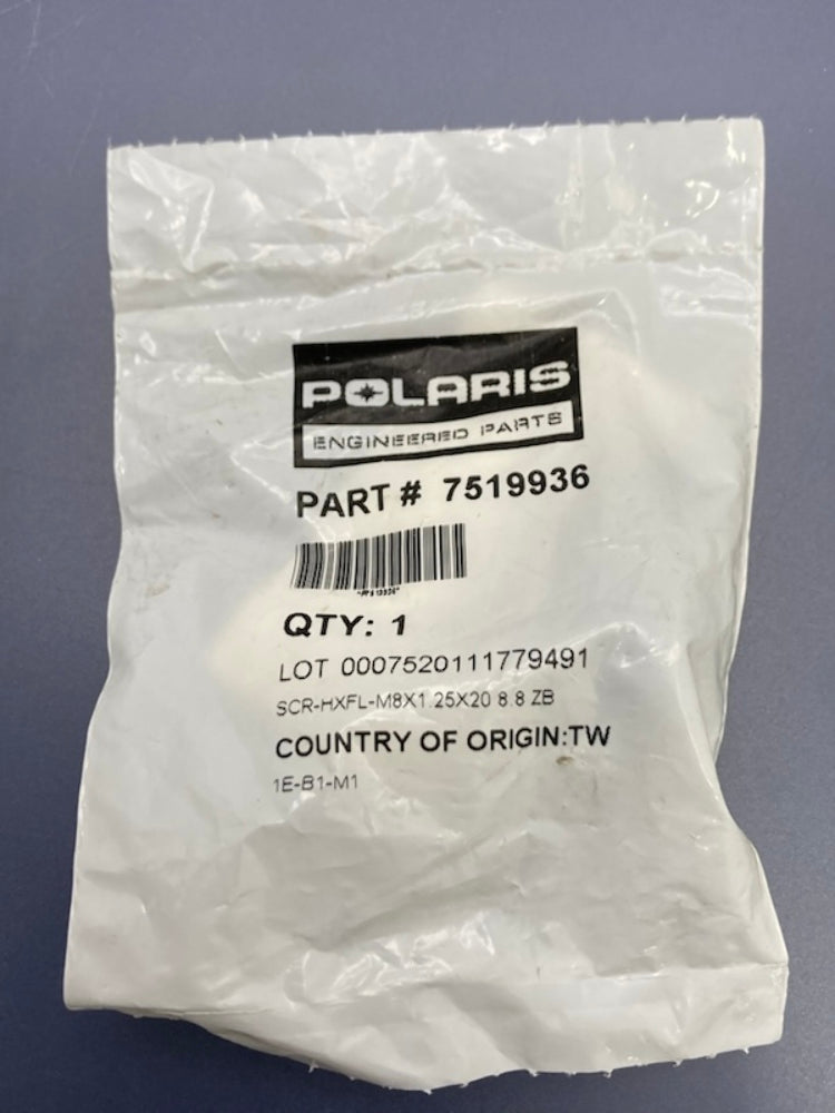 Polaris 7519936 Hex Flanged Screw M8 x 1.25 x 20 mm New Genuine