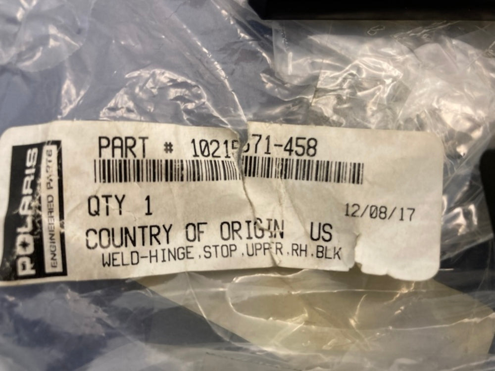 Polaris 1021571-458 RH Upper Hinge Stop for Ranger New Genuine