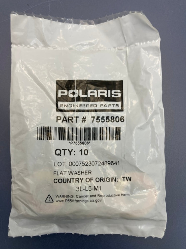 Qty 10 Polaris 7555806 Flat Washer New Genuine