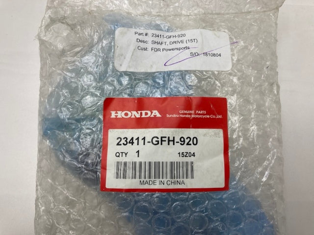 Honda 23411-GFH-920 Shaft, Drive New Genuine