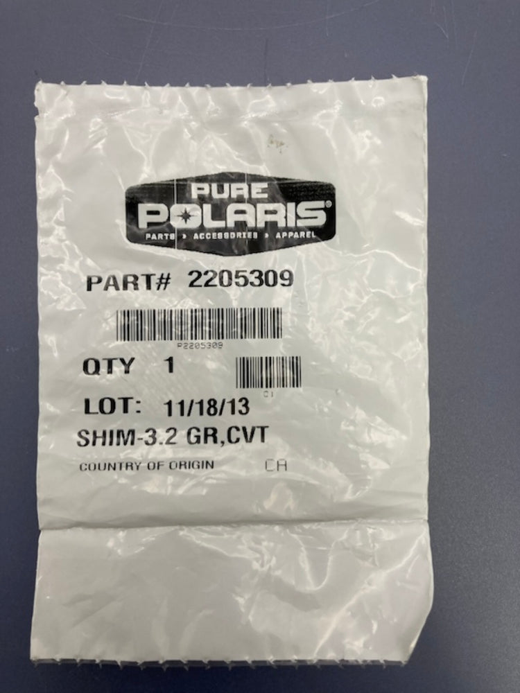 Polaris 2205309 Shim 3.2 GR CVT New Genuine
