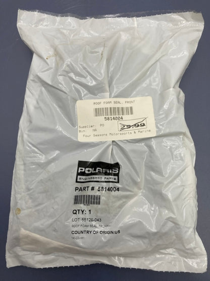Polaris 5814004 Front Roof Foam Seal New Genuine