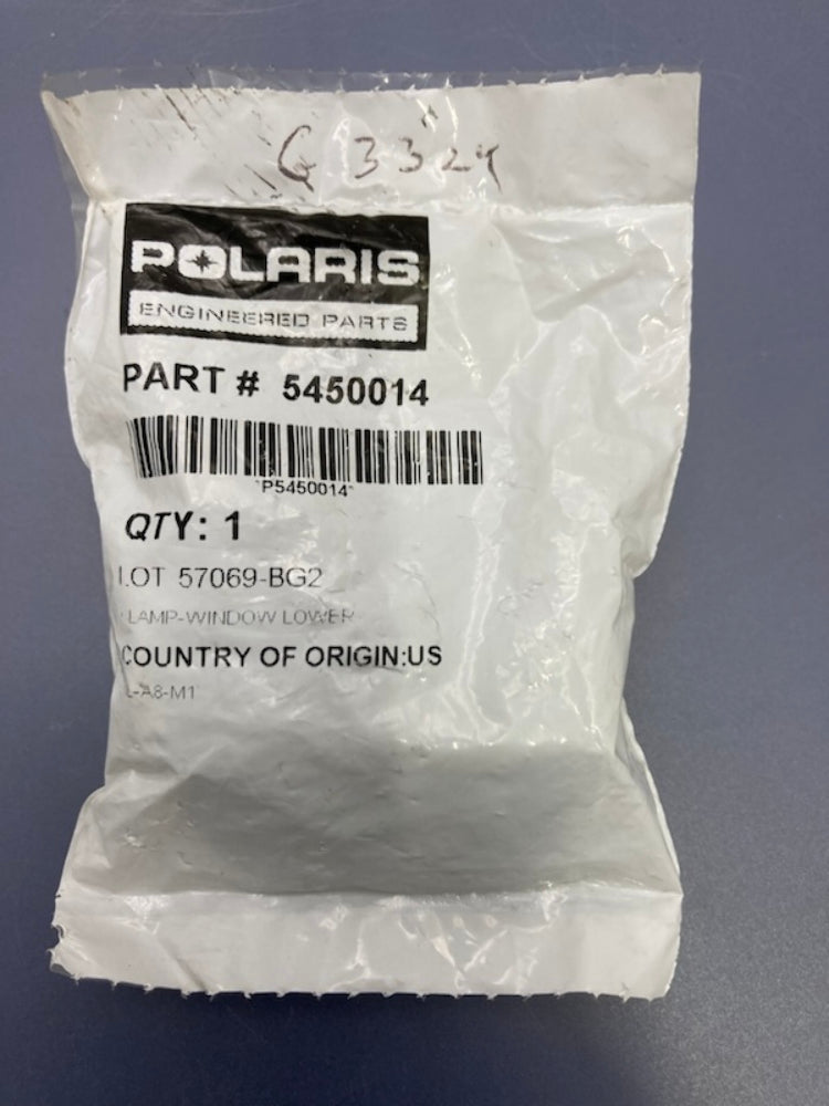 Polaris 5450014 Lower Window Clamp for Ranger New Genuine