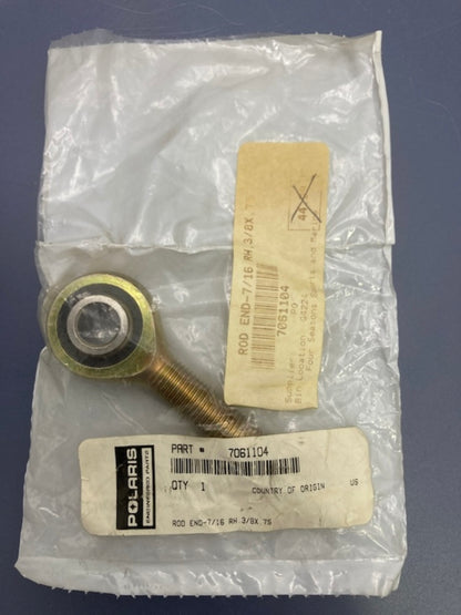 Polaris 7061104 RH Rod End 7/16 3-8 x 0.75 New Genuine
