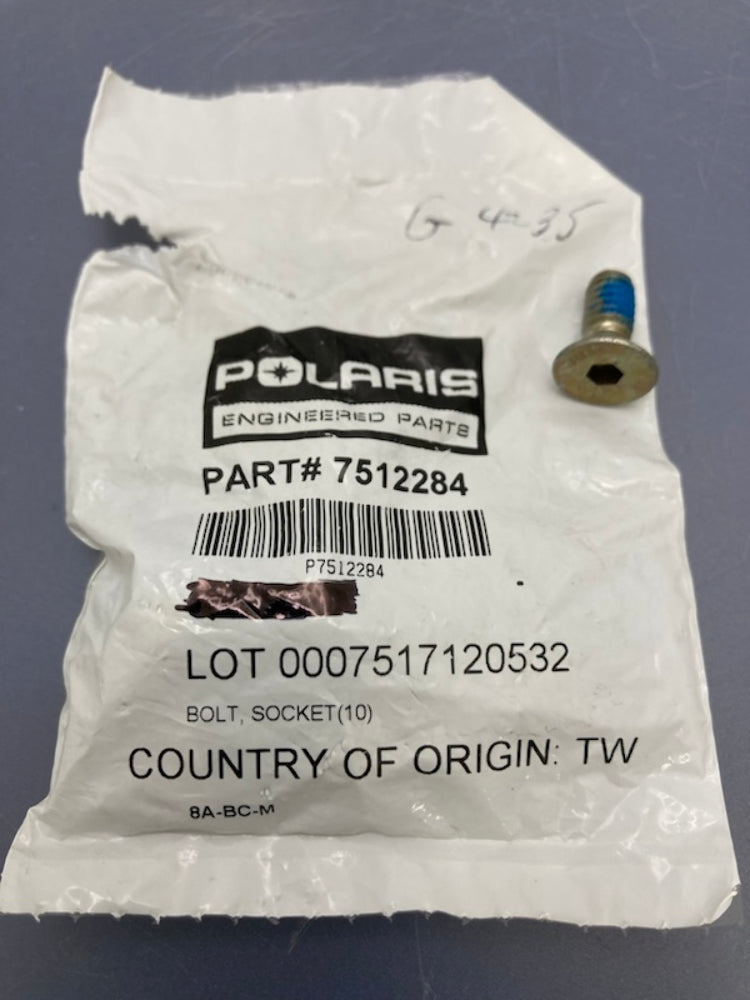 Qty 4 Polaris 7512284 Socket Bolt New Genuine