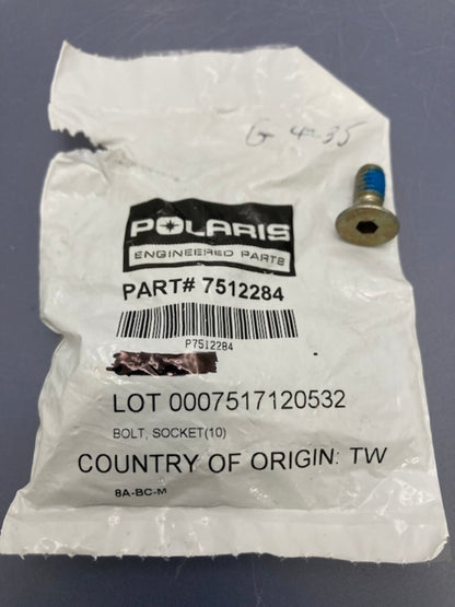 Qty 4 Polaris 7512284 Socket Bolt New Genuine