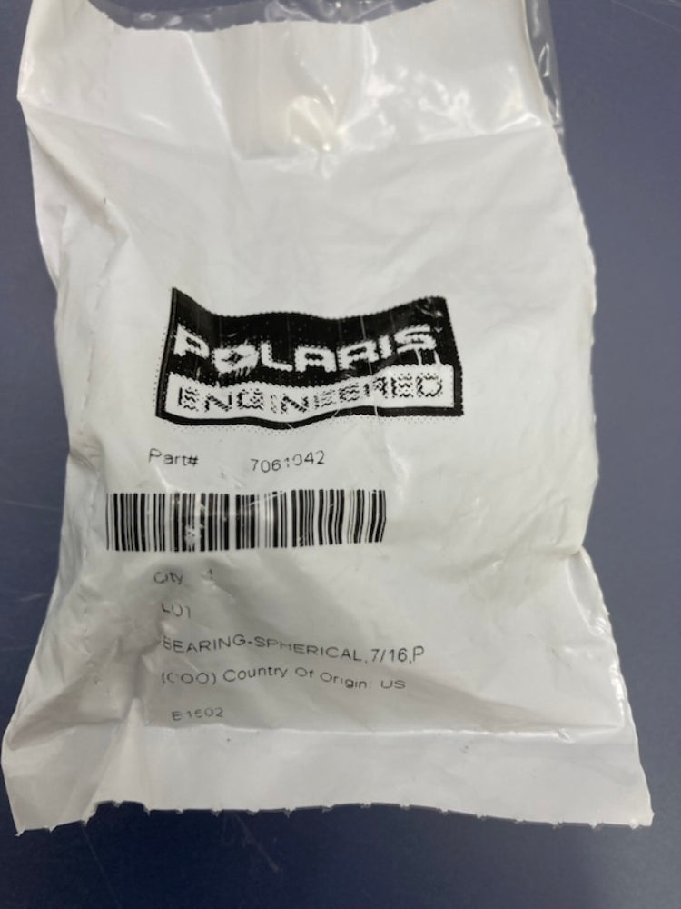 Polaris 7061042 Plastic Spherical Bearing 7/16 New Genuine