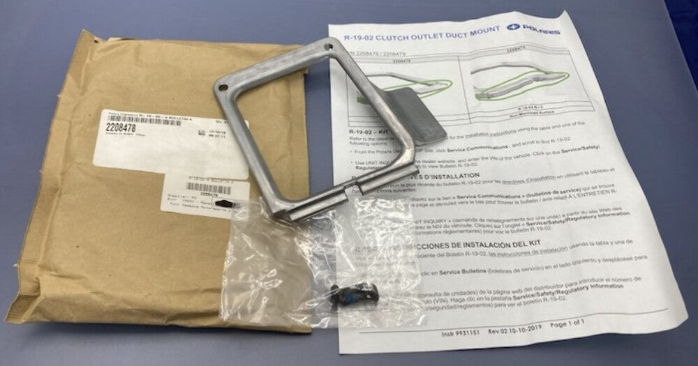Polaris 2208478 R-19-02-A Bulletin K New Genuine