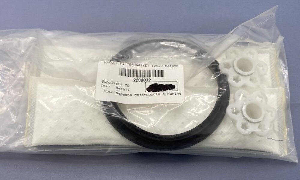 Polaris 2209832 KFUEL FILTER/GASKET Kit New Genuine