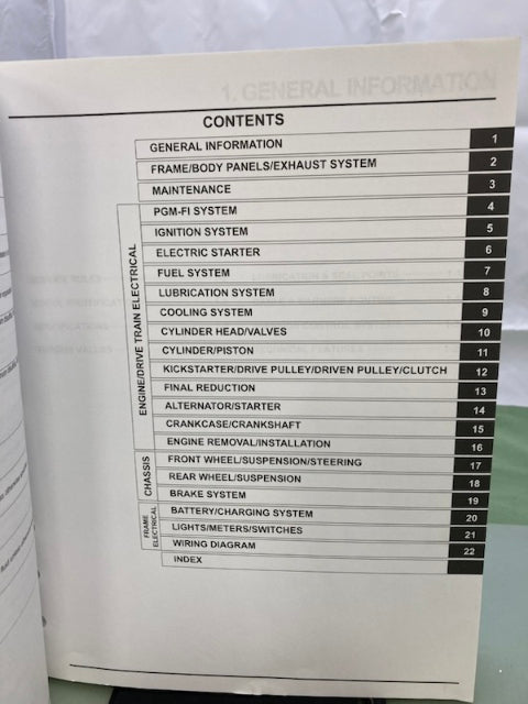 Honda 61GJB00 NCW50 Service Manual '16-'19 Genuine