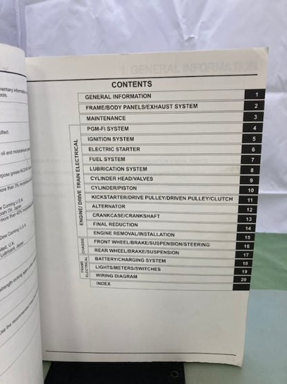 Honda 61GGL00 NCH50 Metropolitan Service Manual '13-'14 Genuine