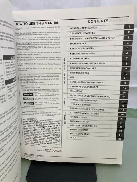 Honda 61MEH00 NSA700A DN-01 Service Manual '09 Genuine