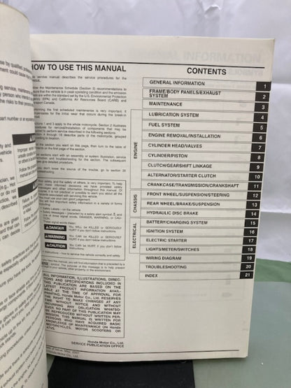 Honda 61MY658 XR650L Service Manual '08-'19 Genuine