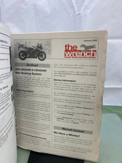 Honda 61MFJ05 CBR600RR/A Service Manual '07-'12 Genuine