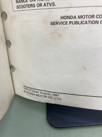 Honda 61KCY07 XR400R Service Manual '96-'04 Genuine