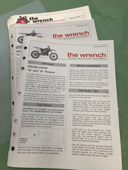 Honda 61KZ361 CR250R Service Manual '00-'01 Genuine