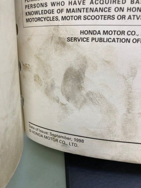 Honda 61KZ352 CR250R Service Manual '97-'99 Genuine