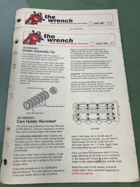 Honda 61KZ352 CR250R Service Manual '97-'99 Genuine