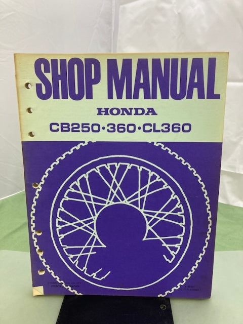 Honda 6136901 CB250 360 CL360 Shop Manual '74 Genuine