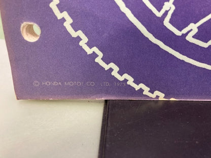 Honda 6136101 MT125 Shop Manual '73 Genuine