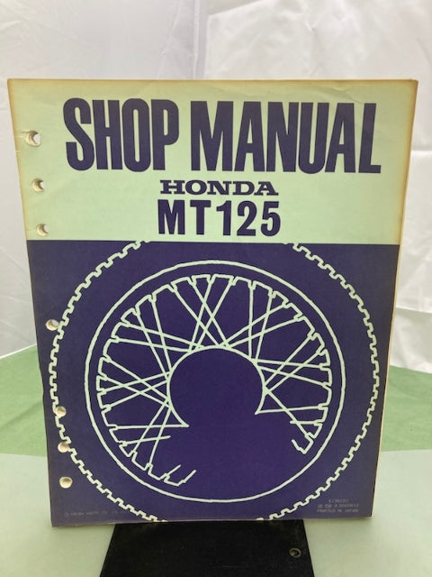 Honda 6136101 MT125 Shop Manual '73 Genuine