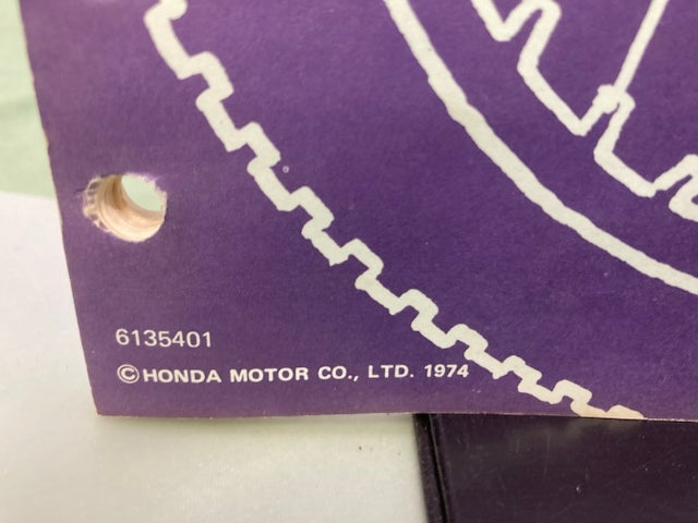 Honda 6135401 CB200 CL200 Shop Manual '74 Genuine