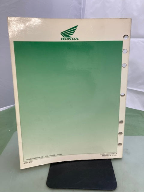 Honda 61GC410 CR80R Service Manual '85-'94 Genuine