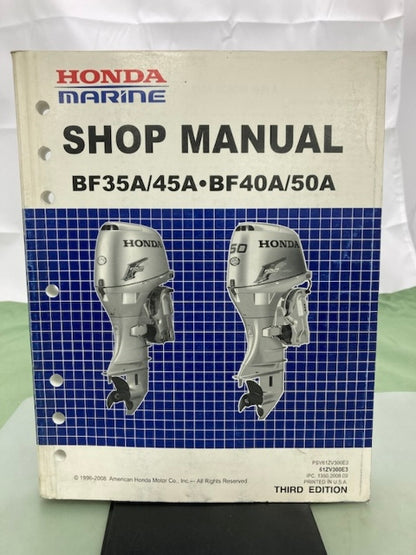 Honda 61ZV300E3 BF35A/45A BF40A/50A Shop Manual '96-'08 Genuine