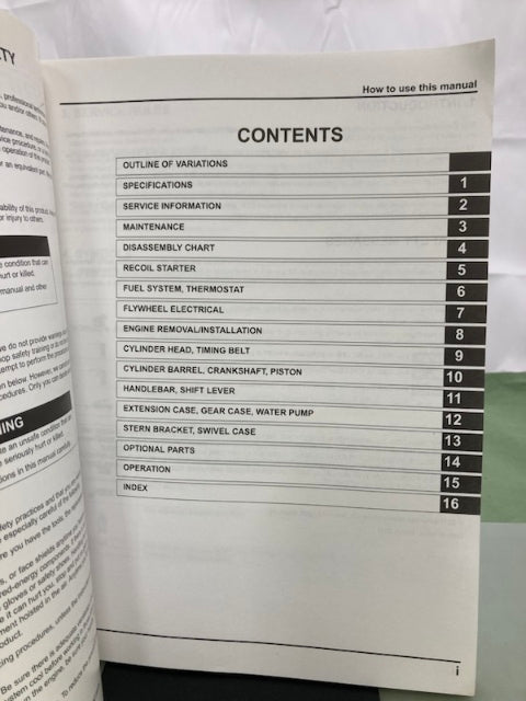 Honda 61ZV400E3 BF9.9A BF15A Shop Manual '11 Genuine